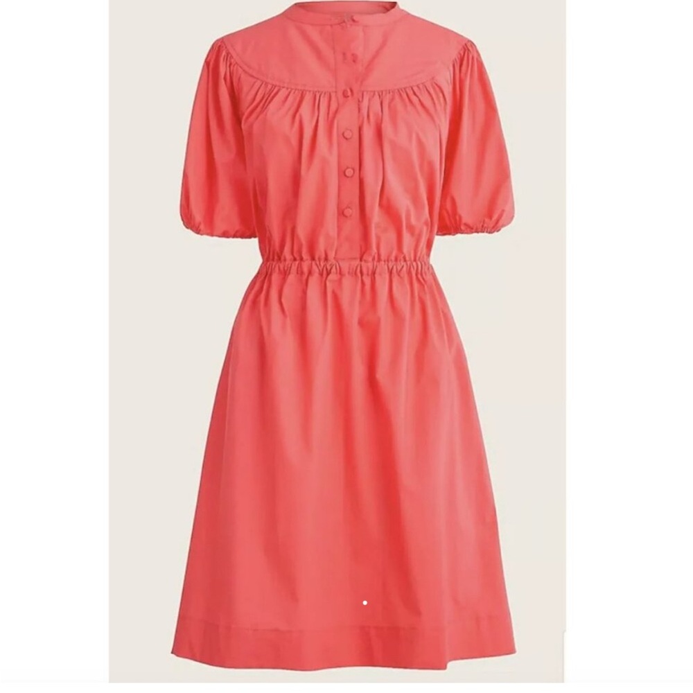 EUC, puffed sleeve cotton poplin dress
